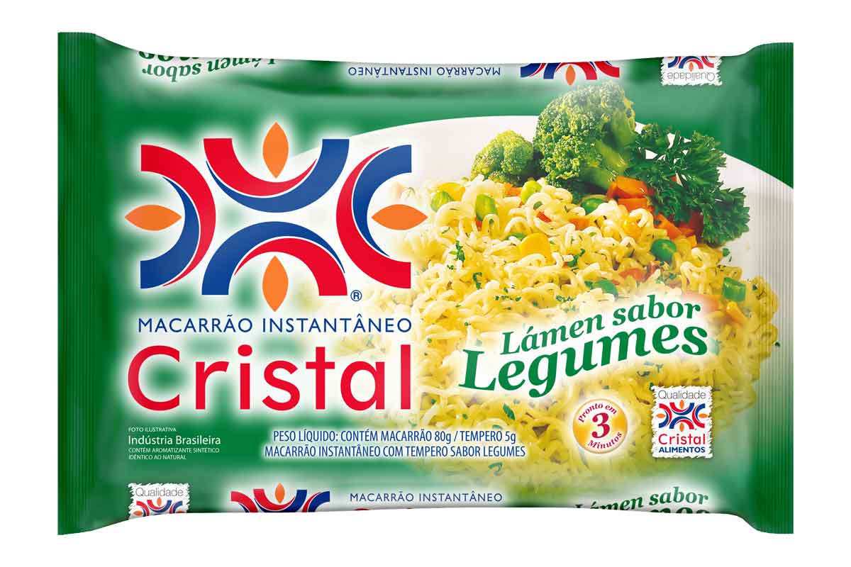 Macarrão Instantâneo Cristal Sabor Legumes