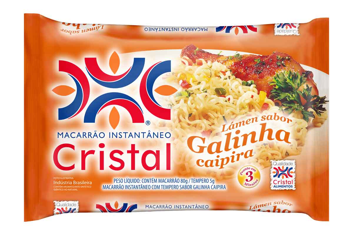 Macarrão Instantâneo Cristal Sabor Galinha Caipira