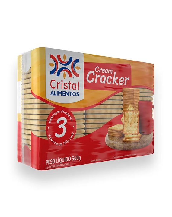 Biscoito Cream Cracker Cristal 360g