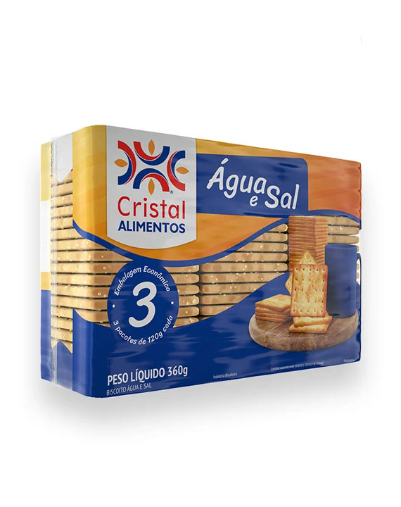 Biscoito Água e Sal Cristal 