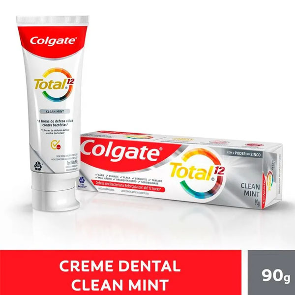 Creme Dental Colgate Total 12 Clean Mint 90g