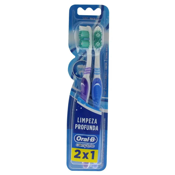 Escova Dental Oral-B Complete Limpeza Profunda c/ 2 Unid10 Unid3Unid