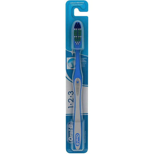 Escova Dental Oral-B 1-2-3 Limpeza Brilhante Unid