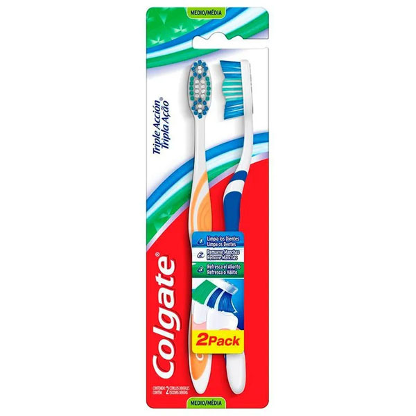 Escova Dental Colgate Tripla Ação Média Leve 2 Pague 1