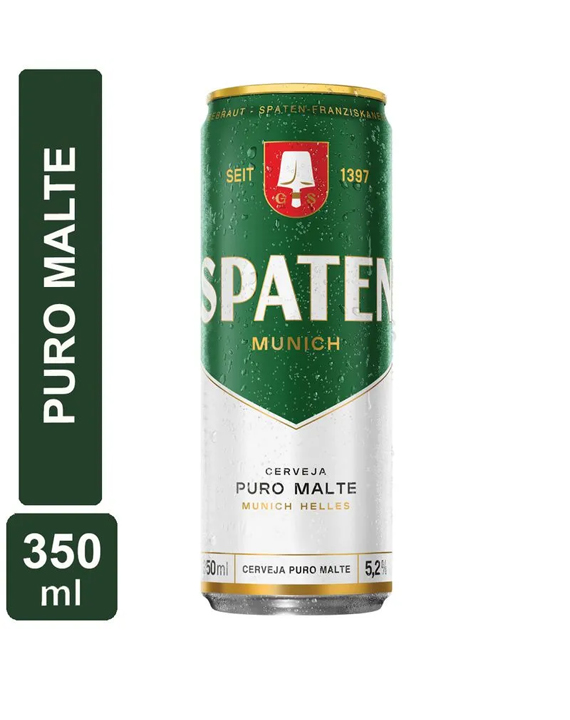 Cerveja Spaten Mun Helles Puro Malte Lata 350ml