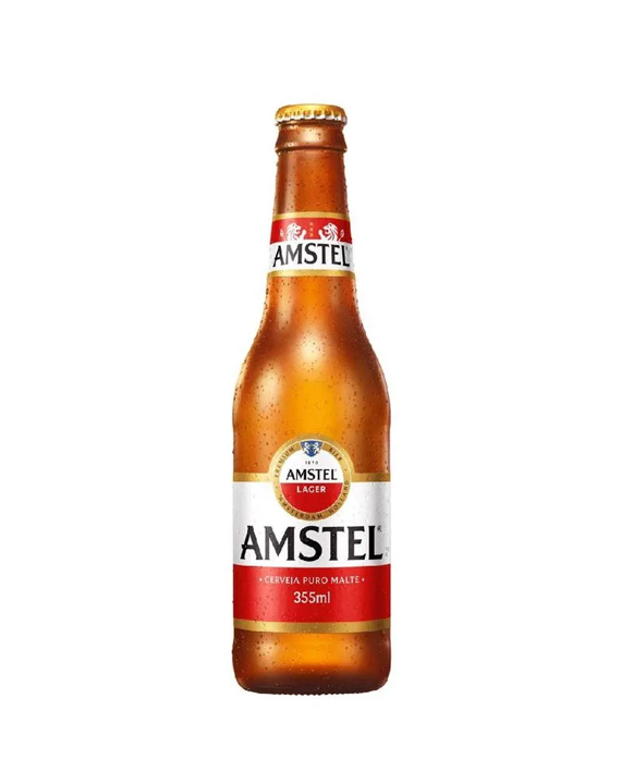 Cerveja Amstel Lager Puro Malte Premium Long Neck 355ml