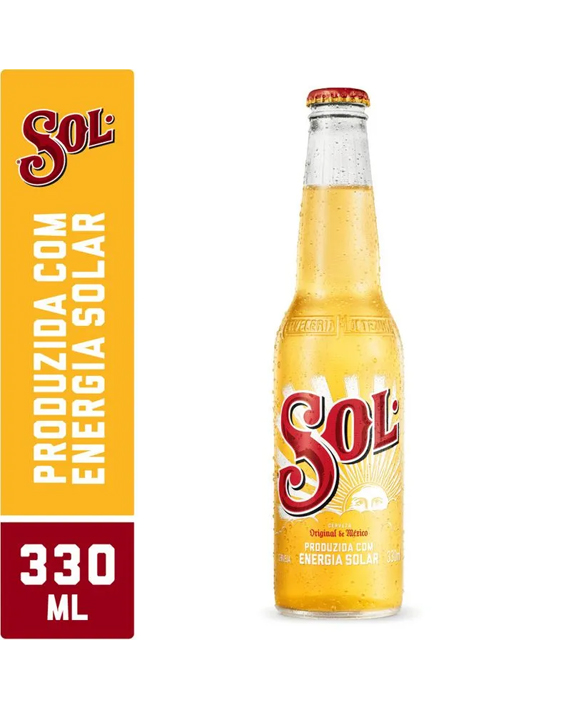 Cerveja Sol Pilsen Premium Long Neck 330ml