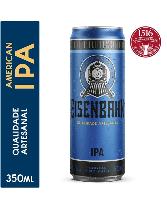 Cerveja Eisenbahn American Ipa Puro Malte Lata 350ml