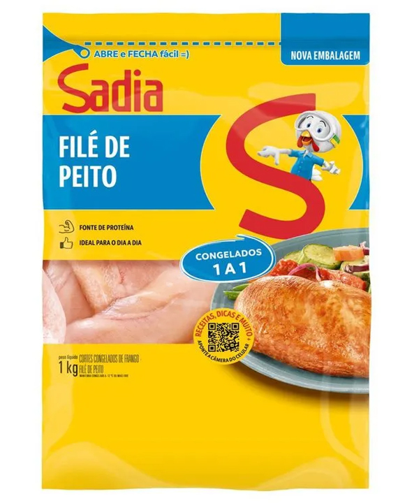 Filé de Peito de Frango Sadia Zip 1Kg