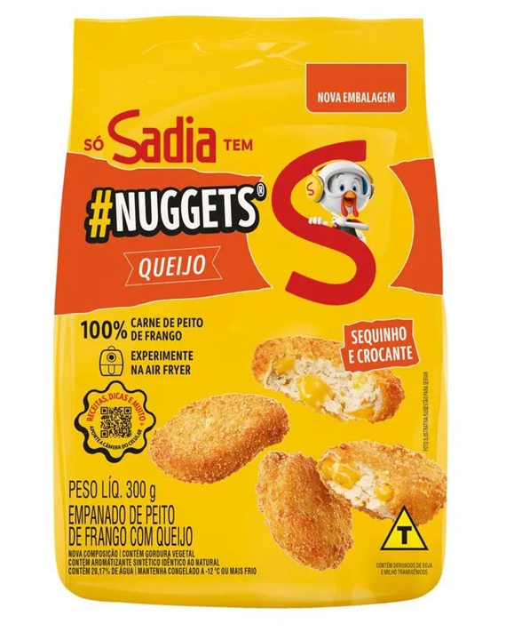 Nuggets Sadia Queijo Congelado 300g