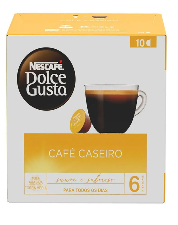 Café em Cápsula Dolce Gusto Caseiro 80g c/ 10 Unid