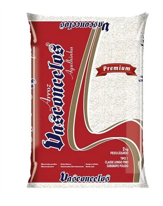 Arroz Branco Vasconcelos 2Kg