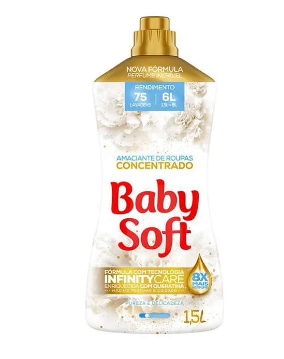 Amaciante Baby Soft Concentrado Pureza e Delicadeza 1.5l