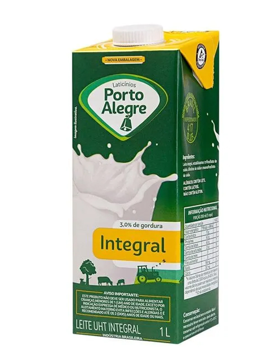 Leite Longa Vida Porto Alegre Integral 1l