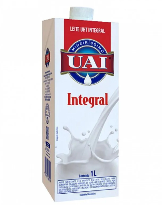 Leite Longa Vida Uai Integral c /Tampa Tetra Pak 1l