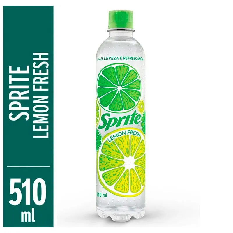 Refrigerante Sprite Lemon Fresh s/ Açúcar Pet 510ml